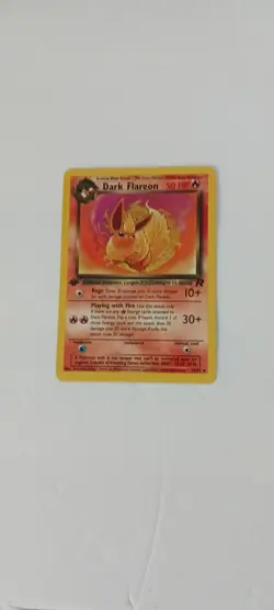Team Rocket First Edition Dark Flareon Vintage Pokemon Card NM Condition - Image 5