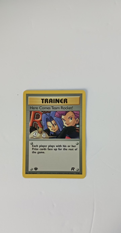 Team Rocket First Edition Here Comes Team Rocket Vintage Pokemon Card NH NM - Image 5
