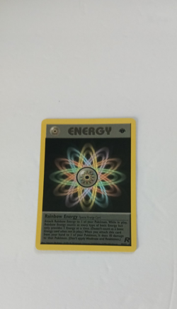Team Rocket First Edition Rainbow Energy Vintage Pokemon Card NH NM Condition - Image 5