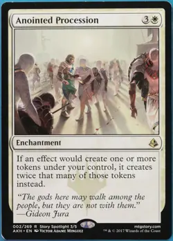 Anointed Procession Amonkhet HEAVILY PLD White Rare CARD (516789) ABUGames - Image 1