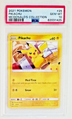 Pokemon- Pikachu 25/25 - McDonald's Collection-25th Anniversary-PSA 10 gem mint - Image 1