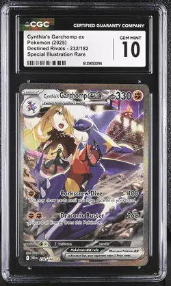 Cynthia's Garchomp EX 232/182 Special Illustration Rare | CGC 10 Gem Mint - Image 1