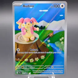 Audino - 151/086 Illustration Rare SV: Black Bolt Pokemon TCG NM - Image 1