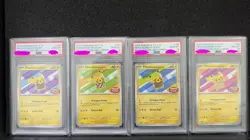 2024 Pokemon SV Journey Promo Indonesian 101 Pikachu Batik Shirt PSA 10 Seq Set - Image 1
