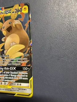 Pokemon Raichu & Alolan Raichu GX TAG TEAM Ultra Rare Holo 54/236 - Image 5