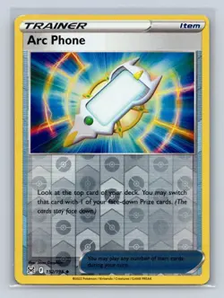 Arc Phone #152/196 SWSH11: Lost Origin Reverse Holo LP Pokemon TCG - Image 1