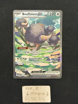 Pokemon White Flare - Bouffalant Ex - 170/086 - ALT ART RARE - MINT - Image 1
