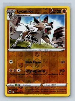 Lycanroc #30/73 Champion's Path Reverse Holo LP Pokemon TCG - Image 1