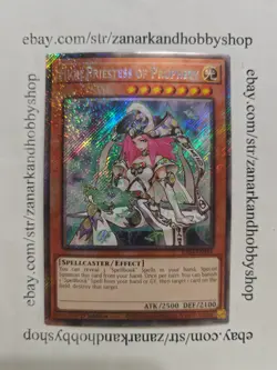 YuGiOh High Priestess of Prophecy RA04-EN184 Platinum Secret Rare - Image 1