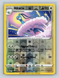 Altaria #143/195 SWSH12: Silver Tempest Reverse Holo LP Pokemon TCG - Image 1