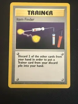Item Finder 074/102 Base Set Unlimited Pokemon Card 1999 WOTC - Image 1