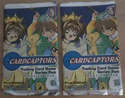 2 Sealed Cardcaptors Trading Card Game First Edition BOOSTER Packs 2001 - Image 2