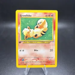 Growlithe 68/105 Pokemon TCG 1st Edition Neo Destiny NM/LP Vintage 2002 Card -j - Image 1