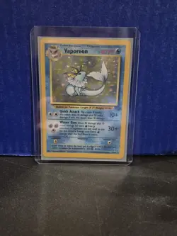Pokemon TCG Vaporeon Holo Rare Card Jungle, 12/64 - Image 2
