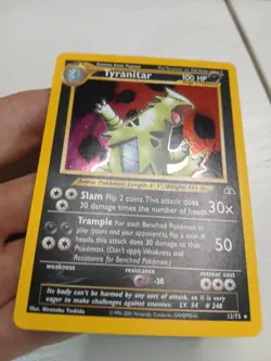 Pokemon TCG Tyranitar Holo Card Neo Discovery Rare 12/75 - Image 3