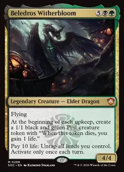 BELEDROS WITHERBLOOM Mythic Secrets of Strixhaven Commander NM MTG - Image 1