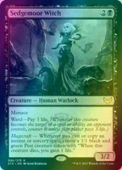 1x FOIL Sedgemoor Witch Strixhaven: School of Mages NM MTG - Image 1