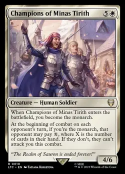 MTG CHAMPIONS OF MINAS TIRITH 0010 - LOTR TALES OF MIDDLE-EARTH LTC - MONARCH - Image 1