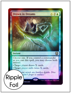 1x Drown in Dreams, Ripple Foil, Modern Horizons 3 Commander, Magic MTG NM - Image 1