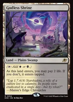 1x Godless Shrine - Promo NM Eng MTG - Edge of Eternities - Image 1