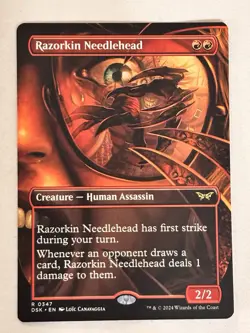 1x M/NM DSK 0347 Borderless Razorkin Needlehead Dusknourn MTG - just pulled - Image 1