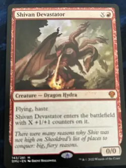 Shivan Devastator Dominaria United Regular NM-M Unplayed MTG 143/281 - Image 1