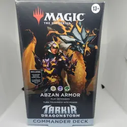 TARKIR DRAGONSTORM - COMMANDER DECK - ABZAN ARMOR - MTG MAGIC THE GATHERING - Image 1