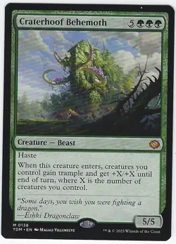 Craterhoof Behemoth MTG: Tarkir: Dragonstorm Mythic - Image 1
