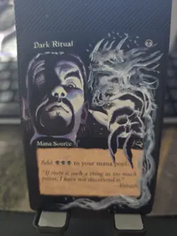 Mtg Hand Painted Alter Dark Ritual Extension Art - Image 1