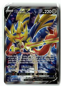 Zacian V ⭐ 195/202 Holo Ultra Rare Sword & Shield 2020 Pokemon NM - Image 1