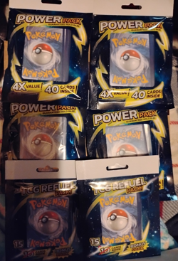 Pokemon Power Pack & TCG Refuel Mystery Booster Sealed Packs Holo Rare - Image 1