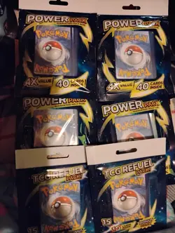 Pokemon Power Pack & TCG Refuel Mystery Booster Sealed Packs Holo Rare - Image 2