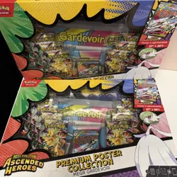x2 Pokemon TCG Ascended Heroes Premium Poster Collection Mega Gardevoir - Image 1