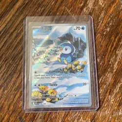 Pokemon TCG Holo Piplup #98 Pokemon Phantasmal Flames NM (Video Available) - Image 1
