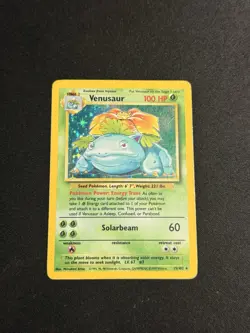 Pokemon Venasaur Holo Rare Base Set 15/102 1999 WOTC Vintage - Image 1
