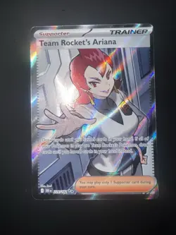Pokemon Trainer Team Rocket's Ariana Full Art Ultra Rare Holo 224/182 DRI - Image 2