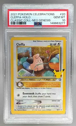 3277 Cleffa 2021 Pokemon Sword & Shield Celebrations Classic #20 PSA 10 - Image 1
