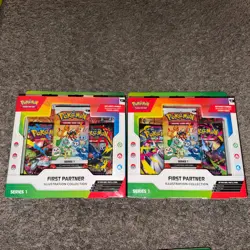 Pokemon First Partner Illustration Collection Sealed Series 1 Lot of (2) Boxes - Image 1