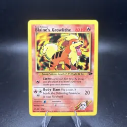 Blaine's Growlithe 62/132 - Gym Challenge - NM Common - Pokemon TCG -j - Image 1