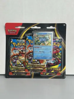 Pokemon TCG / Mega Evolution Ft. Psyduck & Golduck 3 Pack Blister (6 Packs) - Image 2