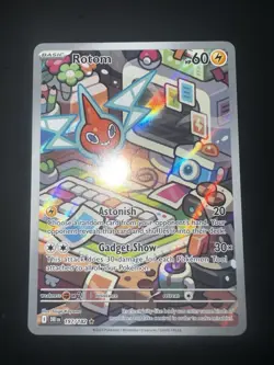 Pokemon TCG Rotom 197/182 Full Illustration Rare Holo Destined Rivals NM - Image 2