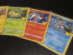 Pokemon McDonald's 25th Anniversary HOLO Bundle - PIKACHU 25/25 + 6 Starters - Image 4