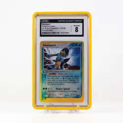 Pokemon Swampert Reverse Holo #13 EX Ruby & Sapphire 2003 - CGC 8 - Image 1