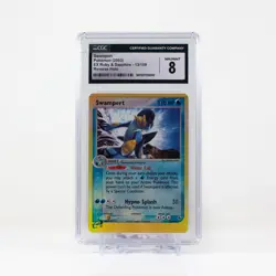 Pokemon Swampert Reverse Holo #13 EX Ruby & Sapphire 2003 - CGC 8 - Image 2