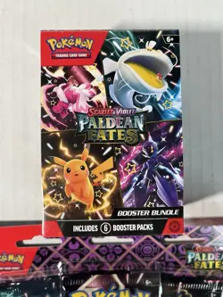 NEW Sealed Pokemon Paldean Fates LOT Booster Bundle & Tech Sticker Collection - Image 2