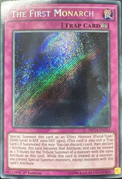 THE FIRST MONARCH - SECRET RARE MP14-EN243 1ST EDITION YuGiOh TCG Card - Image 1