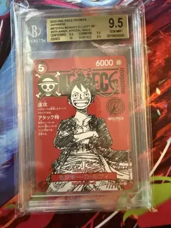 One Piece Promo Monkey D. Luffy Magazine SR ST21-014 Japanese BGS 9.5 Beckett - Image 1