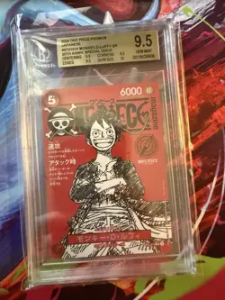 One Piece Promo Monkey D. Luffy Magazine SR ST21-014 Japanese BGS 9.5 Beckett - Image 1