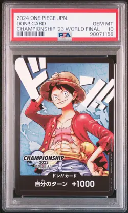 WORLD FINAL DON!! Card One Piece 2024 Championship '23 Promo Japanese PSA 10 - Image 1