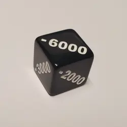 6x Negative -1000 to -6000 Counter Dice Compatible With One Piece TCG - Image 3